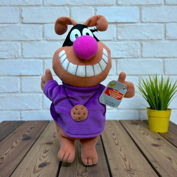 Vintage 1998 General Mills Cookie Crisp Crook 9” Beanbag Plush! Breakfast Pals - Picture 1 of 2